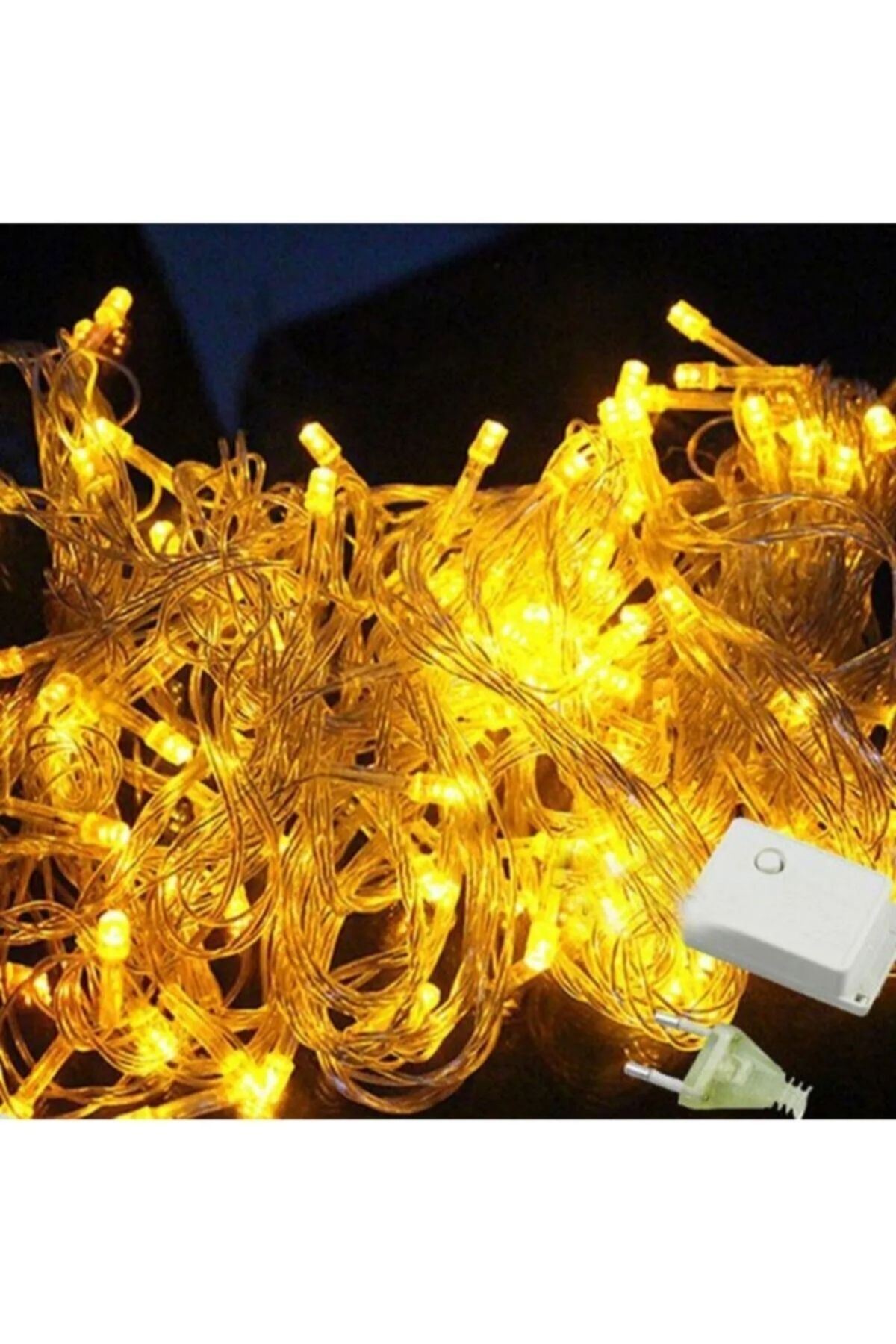 100 Ledli Fişli Led, Dekor Lambası 10m Gün Işığı Yılbaşı Ağacı Işığı