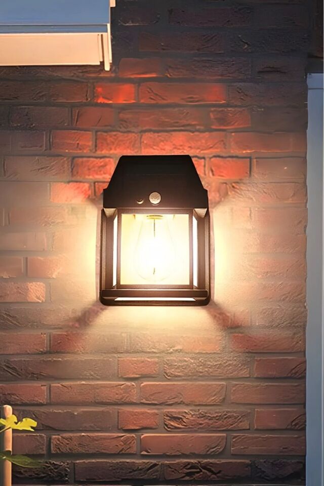 2024 Model Suya Dayanıklı Hareket Sensörlü Güneş Enerjili Solar Led Dış Mekan Bahçe Lambası