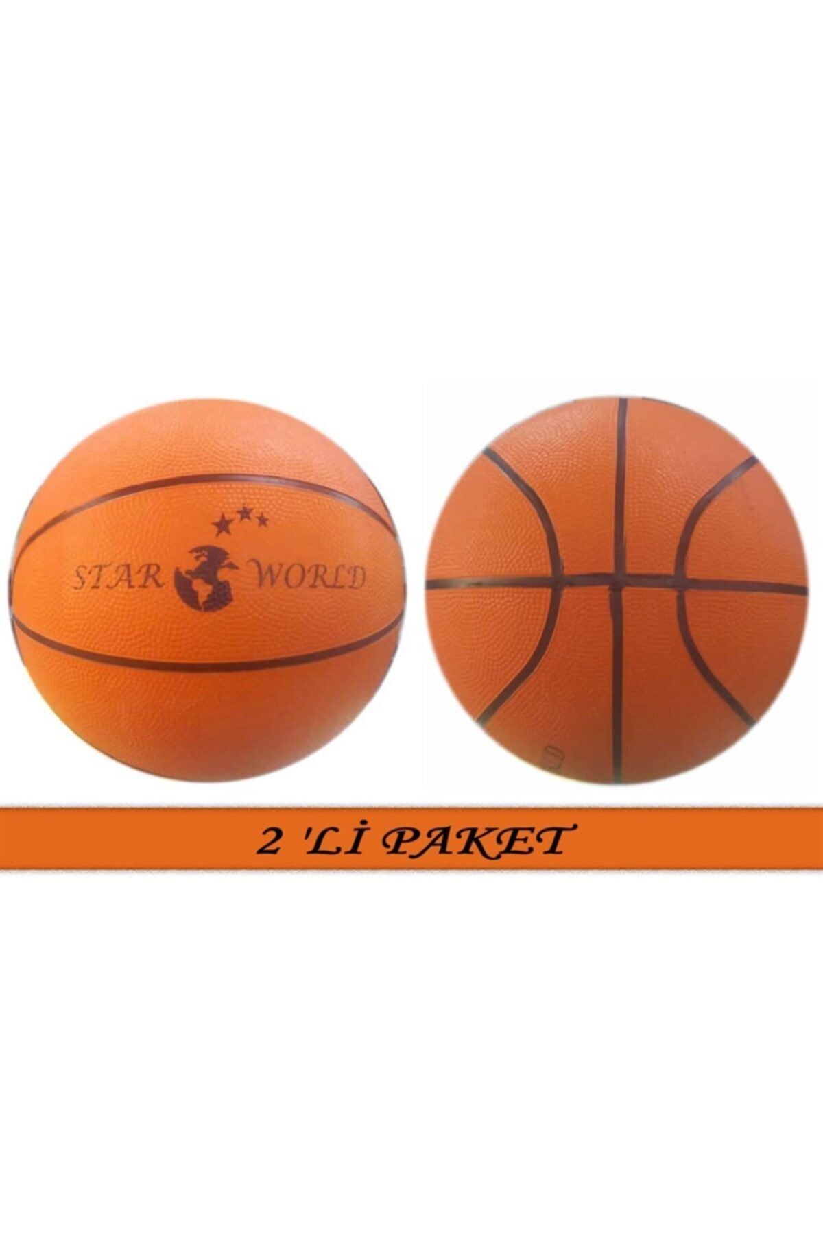 2 Adet 7 Numara Basketbol Topu World Turuncu