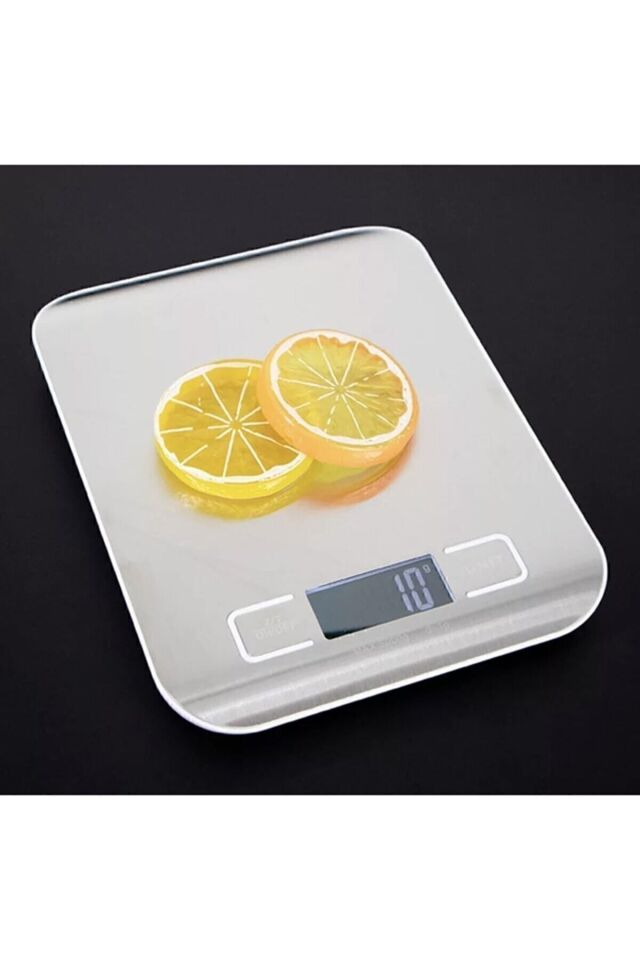 Lüx Dijital Mutfak Terazisi 5 Kg 1 gr Hassas Paslanmaz Çelik Pil Hediyeli