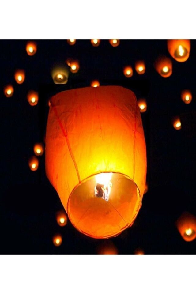 Dilek Feneri Gece Gökyüzü Dilek Balonu