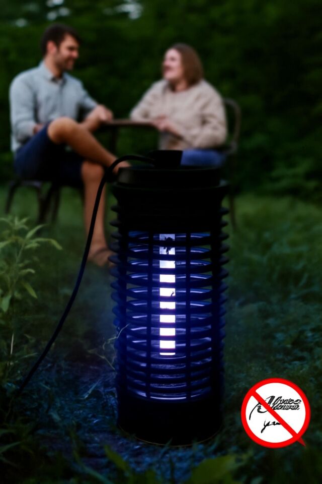 Elektrikli Uv Işıklı Tuzaklı Sinek Öldürücü Cihaz Cız Lamba Mor Işık