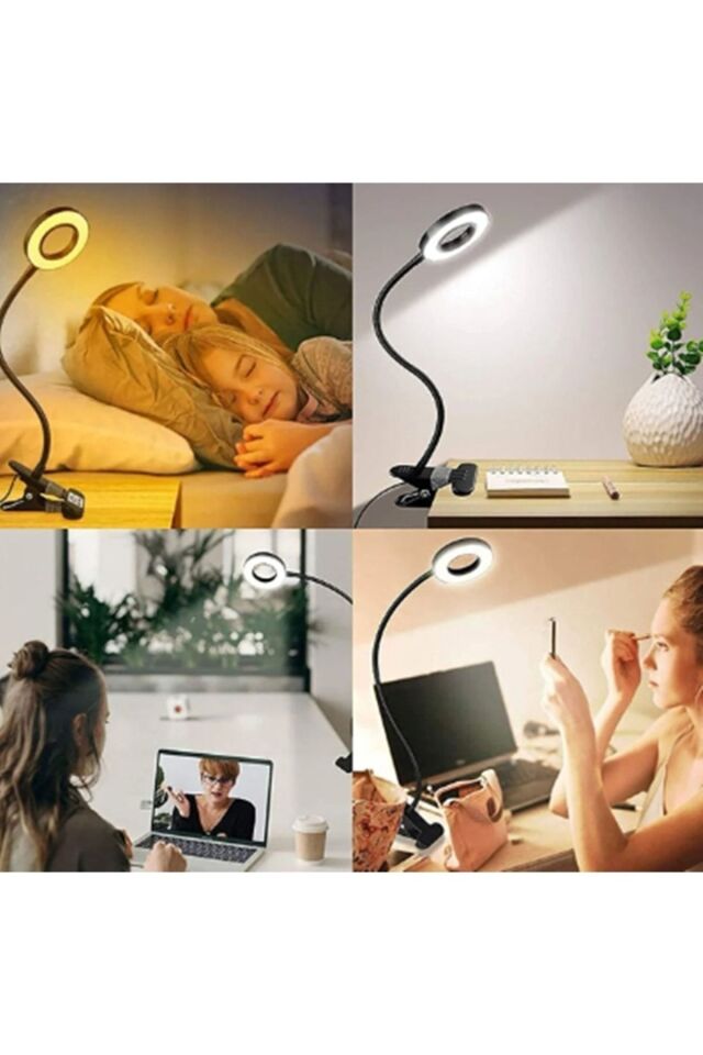 9 Mod Led Çok Fonksiyonlu Akrobat Masa Lambası Şiddeti Ayarlanabilir 3 Farklı Işık Rengi Usb Girişli