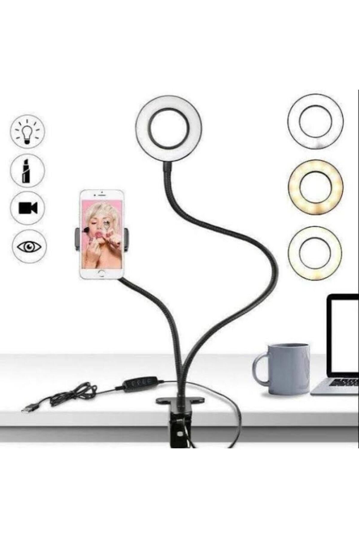 Led Ring Light Youtuber Light Stüdyo Işığı Akrobat Selfie Led Masa Lambası