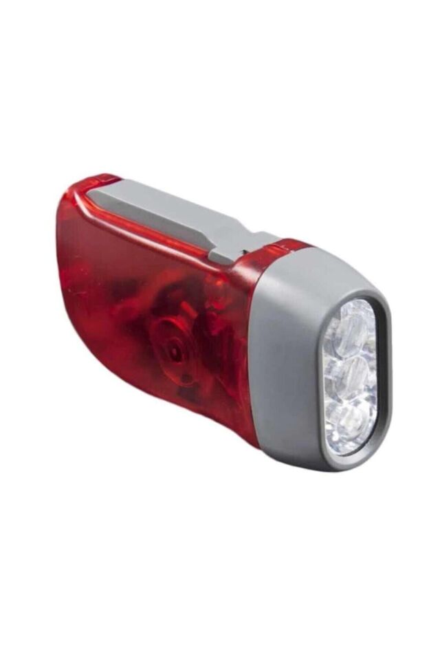 Deprem Için Pilsiz Dinamolu 3 Ledli El Feneri Kamp Feneri Acil Durum Feneri