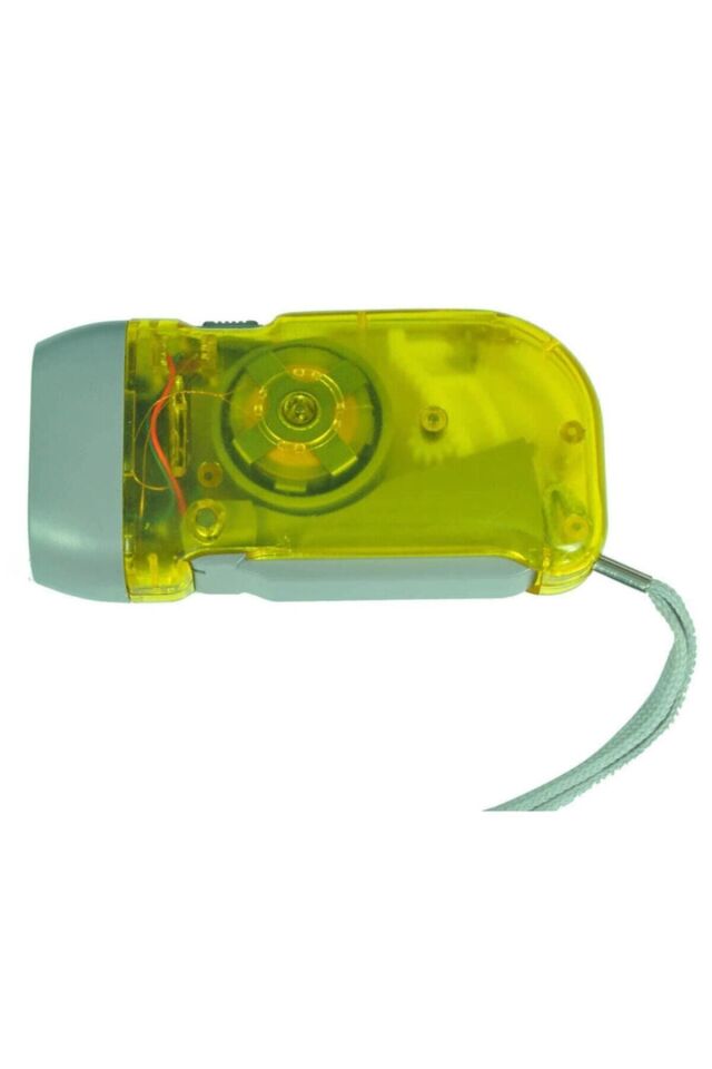 Deprem Için Pilsiz Dinamolu 3 Ledli El Feneri Kamp Feneri Acil Durum Feneri