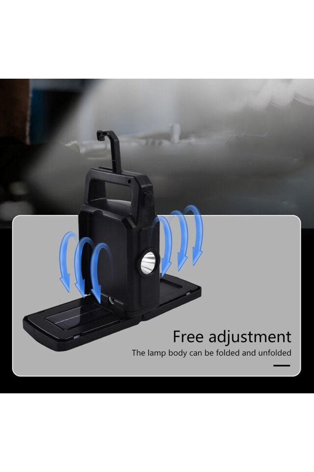 Katlanır Açılır Kamp Feneri Işıldak Solar Çok Fonksiyonlu Powerbank Özellikli