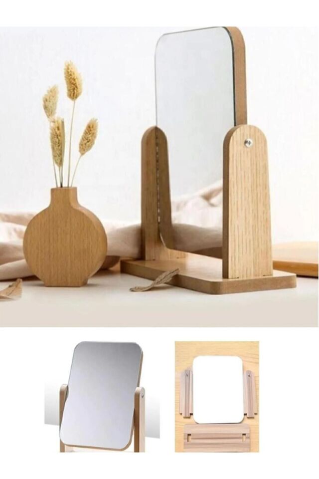 El Aynası Masa Aynası Makyaj Aynası Ayarlanabilir Kare Makeup Mirror 18cm