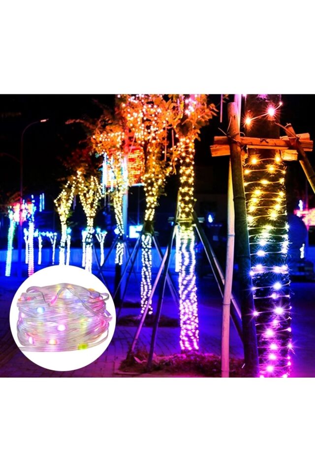 10 mt Akıllı Led Işık Bluetooth Telefon Kontrolü Su Geçirmez Sese Duyarlı Ev Bahçe Aydınlatma Süsü