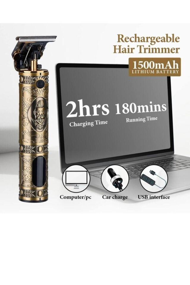 Vintage Model Lcd Ekran Lazer Epilasyon Öncesi Vücut Kılı Traş Saç Ense Sakal Çizim Tıraş Makinesi