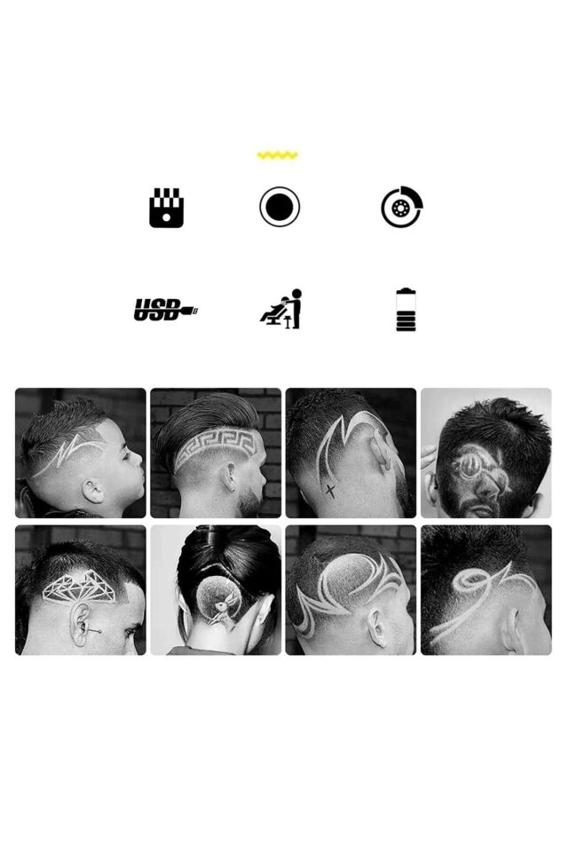 Profesyonel T-bıçak Ense Sakal Çizim Tıraş Makinesi