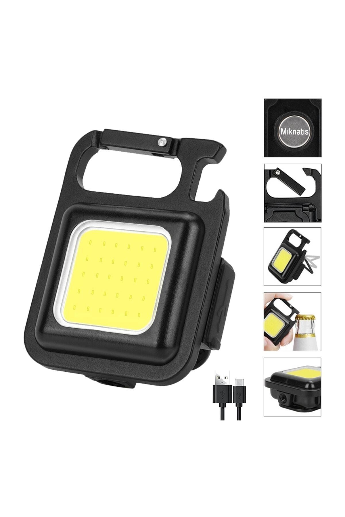 Mini Led, Anahtarlı El Feneri, Flash, Mıknatıslı , Su Geçirmez, Şişe Açacaklı , Şarjlı