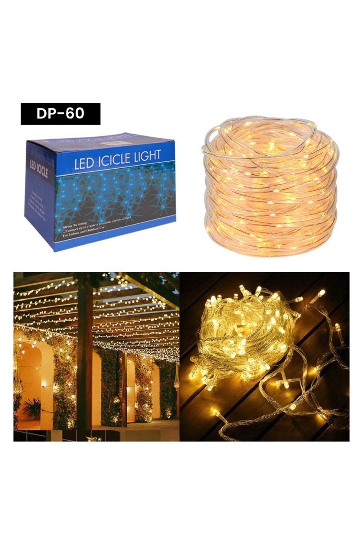 Perde led 3x3 led perde 12 saçaklı 300 ledli 8 fonksiyonlu perde şeklinde led ışık parti lambası