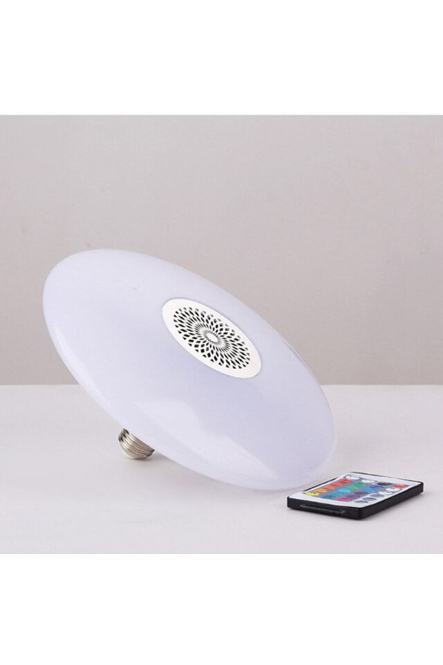 Ufo Lamba+Hoparlör Müzik Dinleme Disko Efekt Genç Youtuber Odası Kumandalı