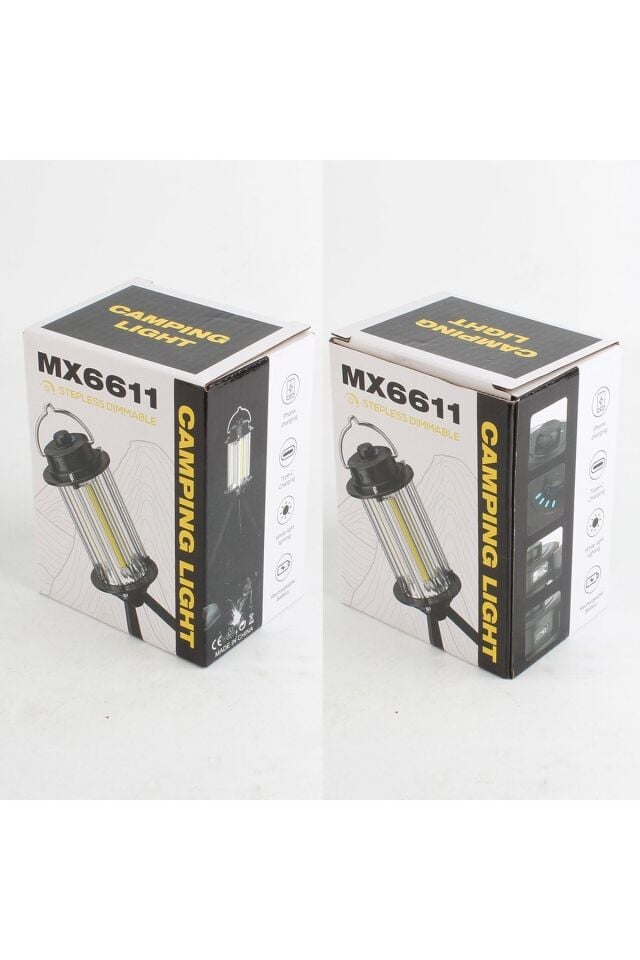 Pro Kamp Feneri Usb Ayaklı Asmalı Fanus Kamp Işıldak Fener Lamba Çok Modlu Gün Işığı Ve Beyaz Işık
