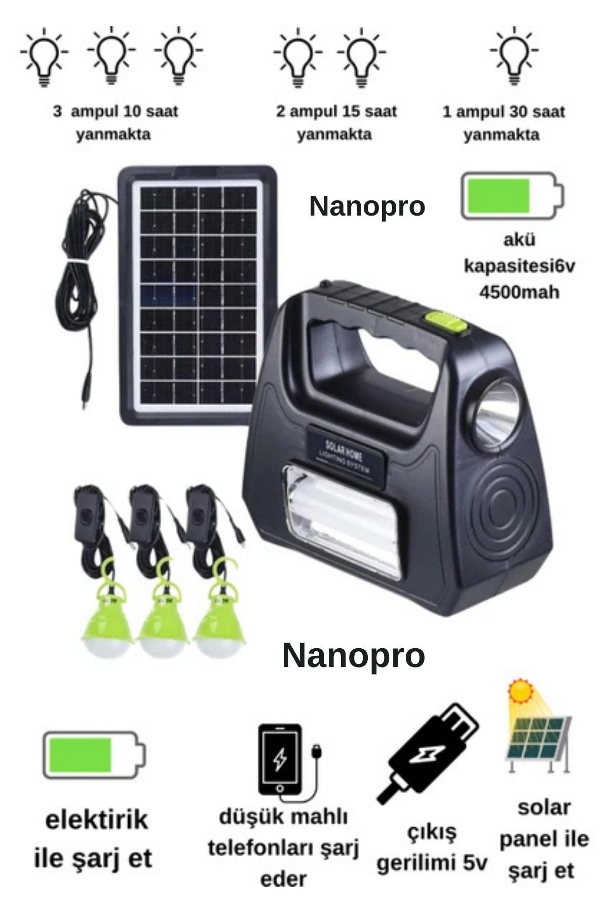 Solar Güneş Enerjili Aydınlatma Sistemi
