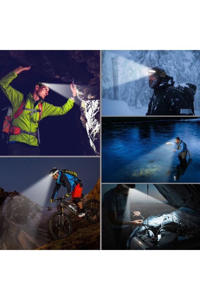 Predators Kafa Feneri Wave Teknoloıji Sensörlü Kafa Lambası Tepe Işığı Ultra Ergonomik Profosyonel