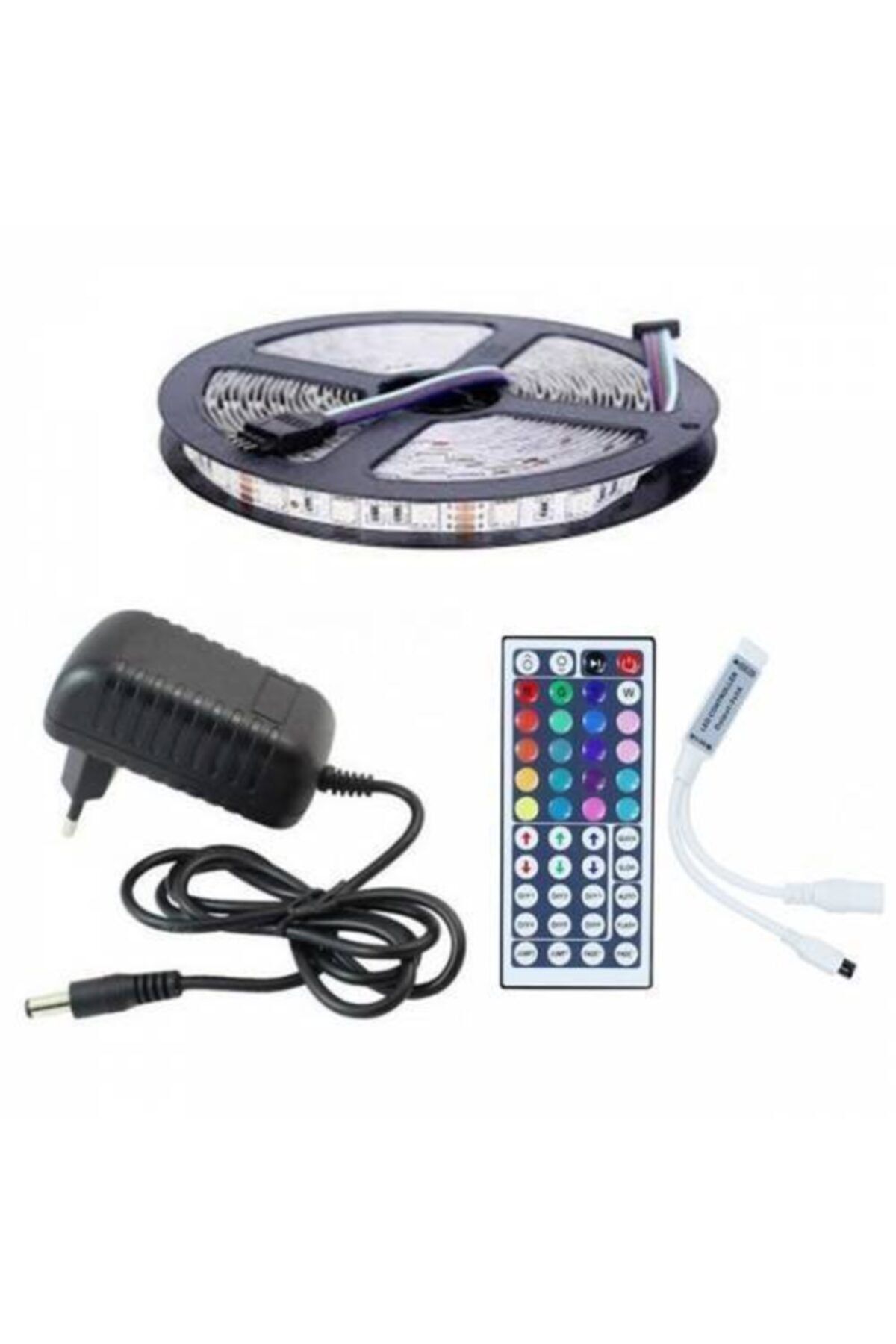 Şerit Led Rgb Kumandalı 20 Renk (3)çip 5050 Smd Iç Mekan