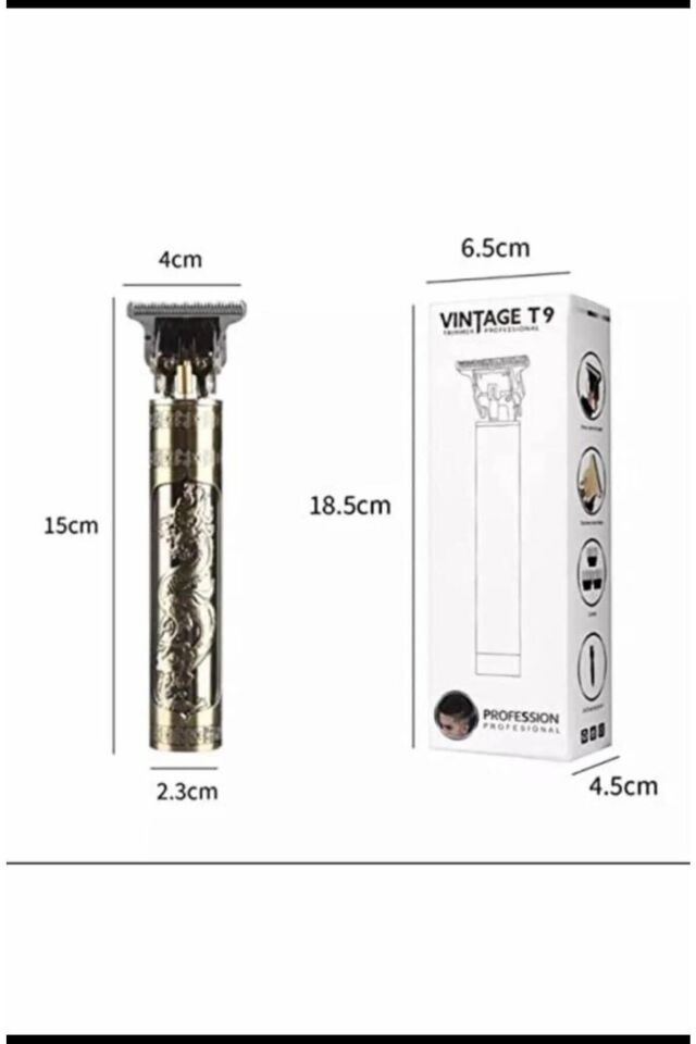 Vıntage T9 Saç Sakal T9 Tıraşmakinesi Jilet Usb Şarjlı Tıraş Makinesi