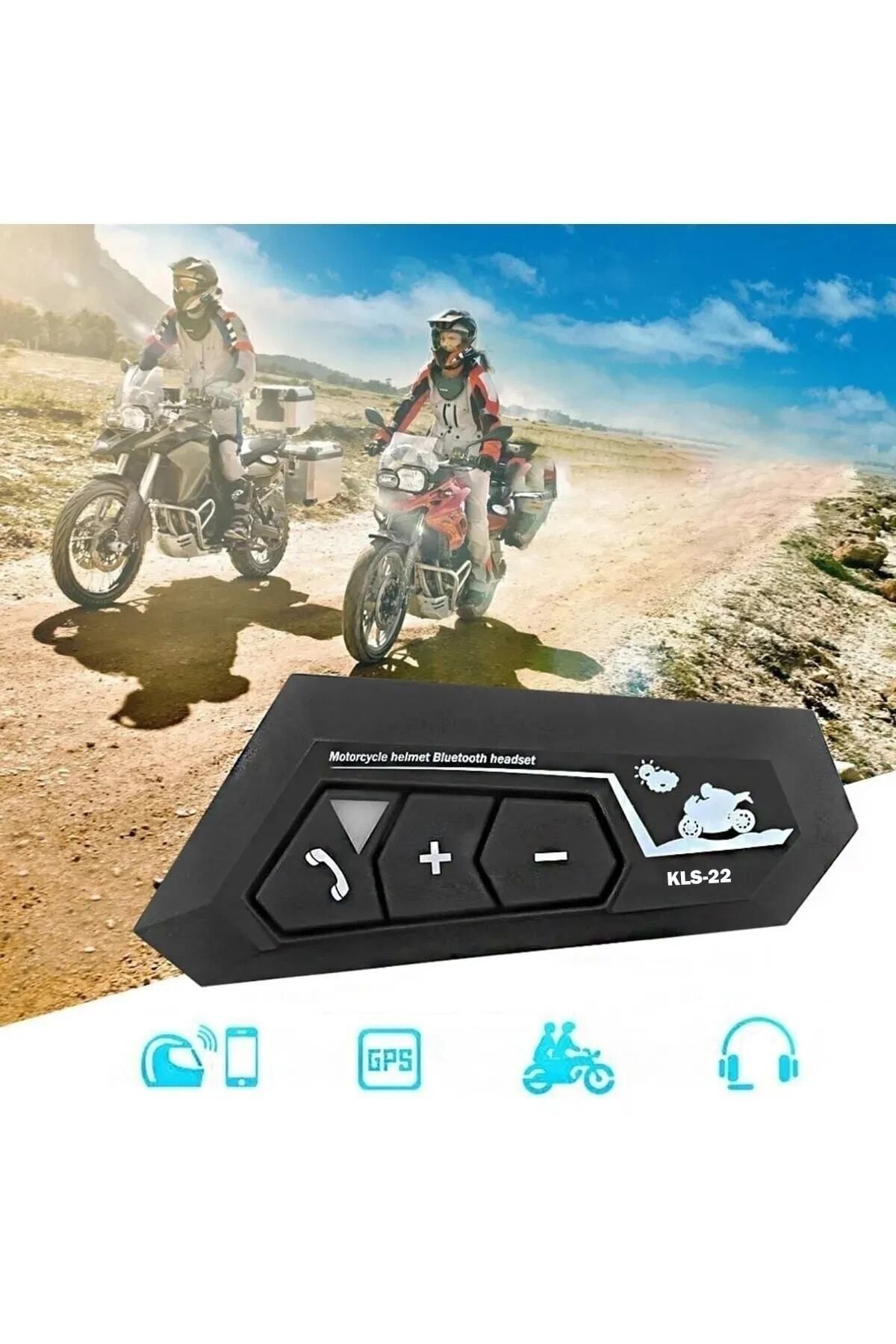 Kask Kulaklık Kls22 Bluetooth Motosiklet Kulaklık 5.0 Bluetooth Intercom Motorsiklet Kulaklık