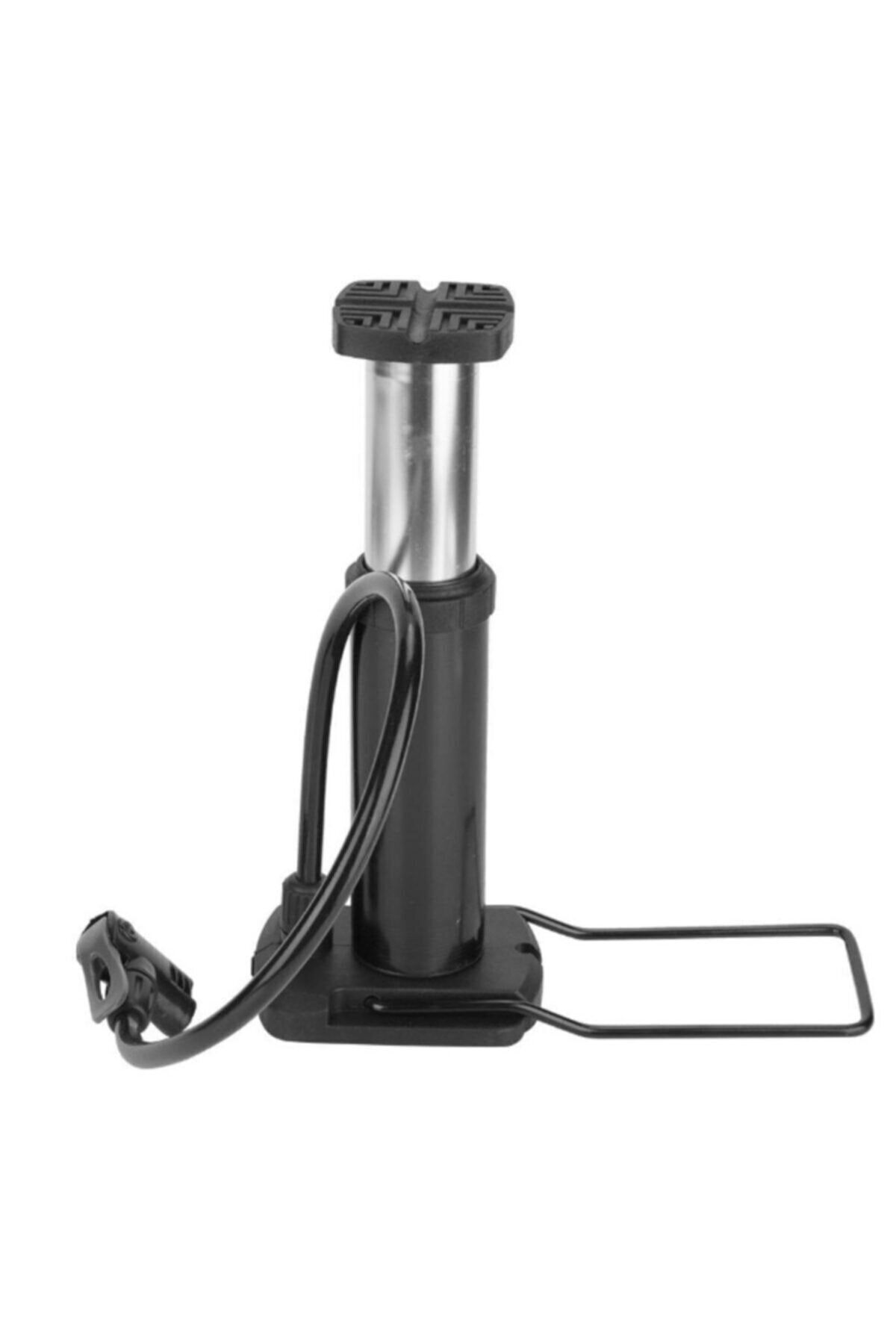 Bisiklet ve Motorsiklet Ayaklı Pompası Mini Lastik Pompası Alüminyum Gövde + Top İğnesi ve Bot Sibop