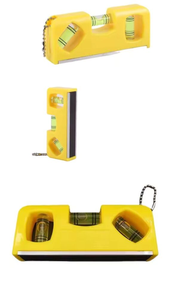 Cep Tipi Mini Su Terazisi Kırmızı Mıknatıslı Su Terazisi 10x4 cm