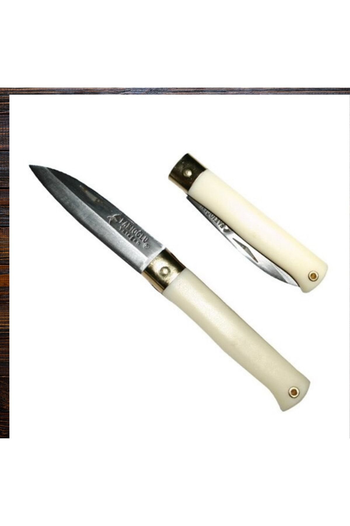 Kamp Aşılama Çakısı Beyaz Saplı Kaliteli 1.Sınıf Malzeme Bıçak Çakı