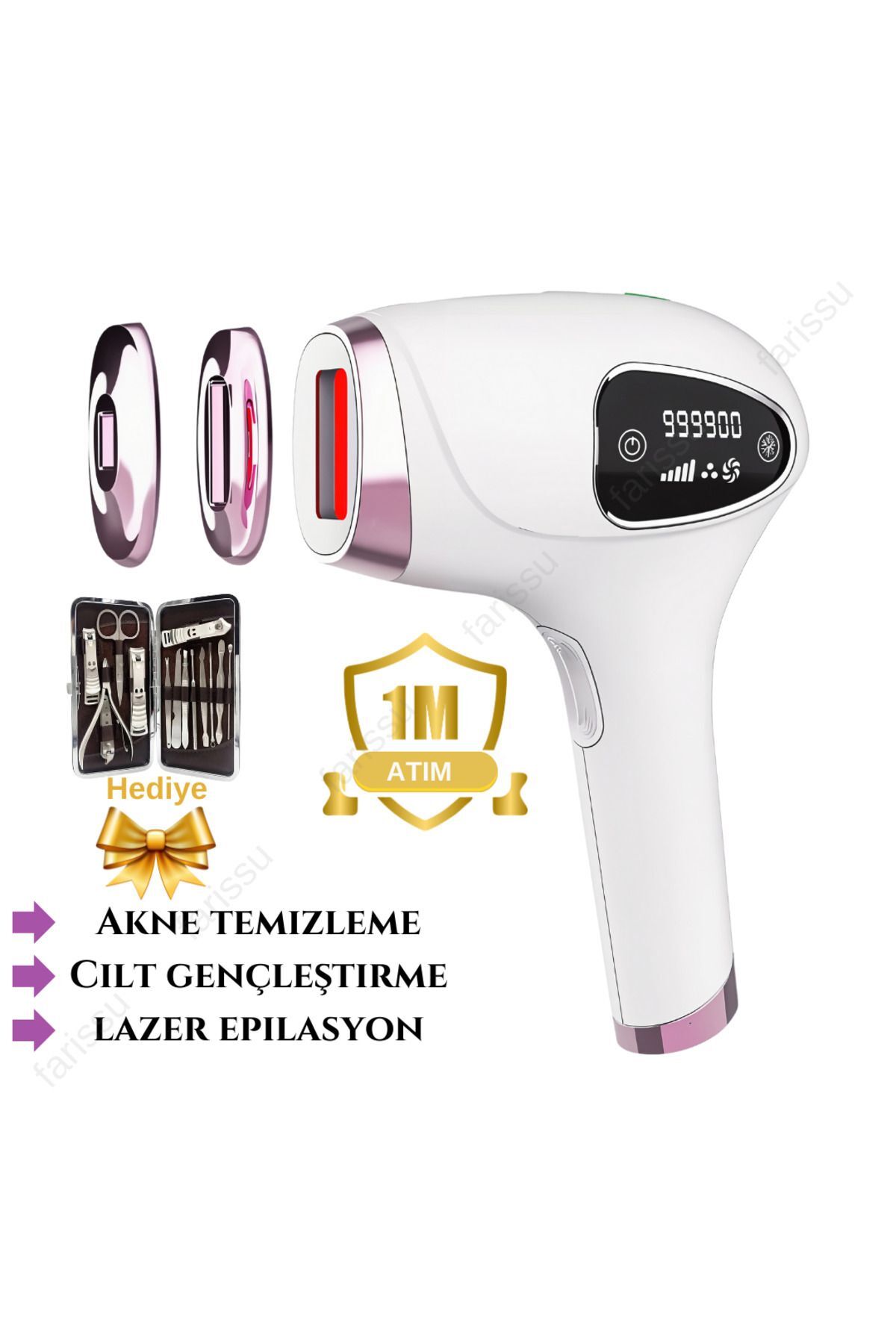 Trend Farma Soğuk Buz İpl Lazer Epilasyon Cihazı - 999.999 Atım,  Ağrısız buz lazer