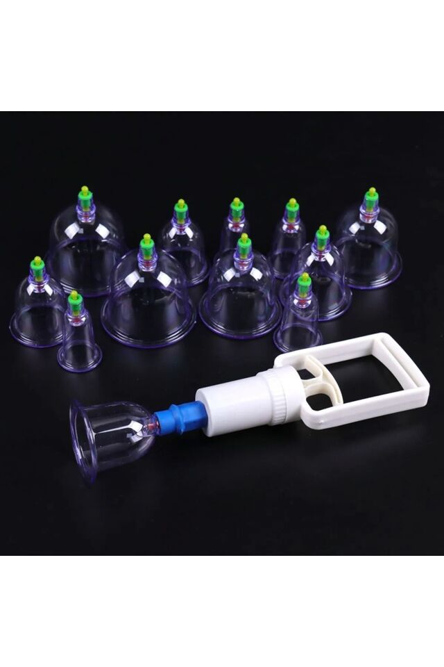 Vakumlu Bardak Kupa Çekme Seti Hacemat 12 Li Set