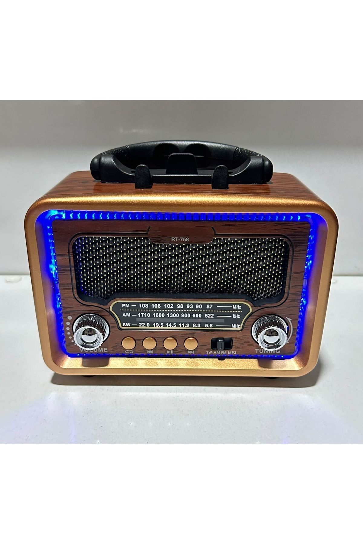 RT-758 Ledli Bluetooth/USB/Sd kart/ Radyo mp3 Player Müzik Kutusu