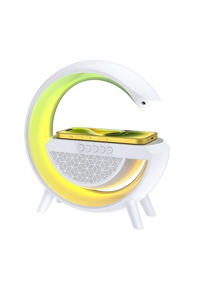 BT2301 LED WIRELESS ŞARJ ÖZELLİKLİ MASA LAMBASI KABLOSUZ GECE LAMBASI BLUETOOTH HOPARLÖR