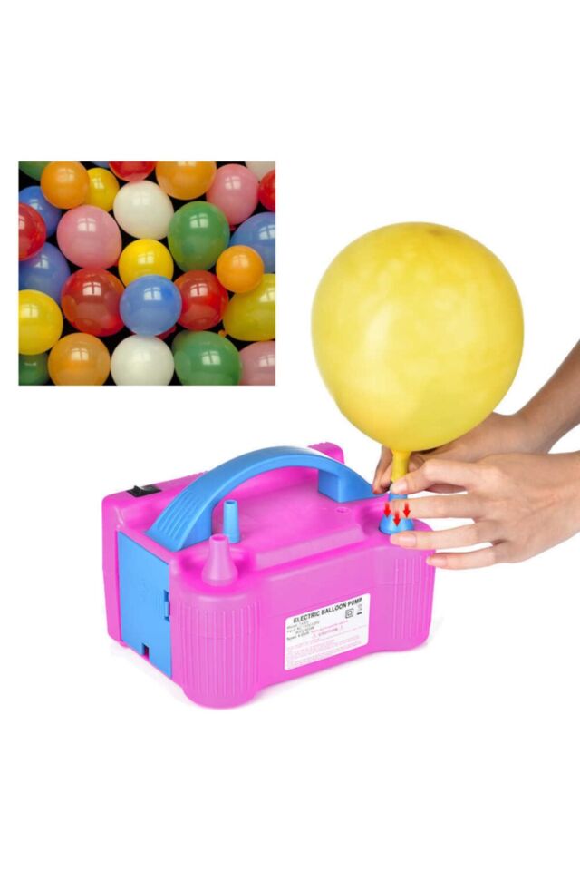 Elektrikli Balon Pompası Çift Uçlu Çift Çıkışlı Balon Makinası