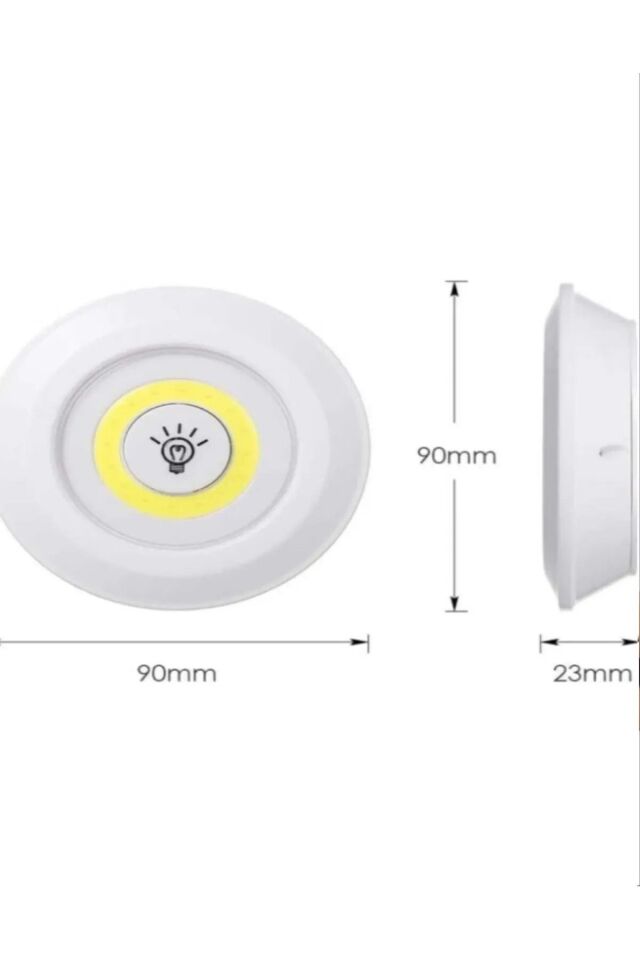 Masa Lambası Mutfak Tezgah Altı Banyo Dolabı Dolap İçi Kablosuz 3Lü Kumandalı Ve Pilli Led Işık