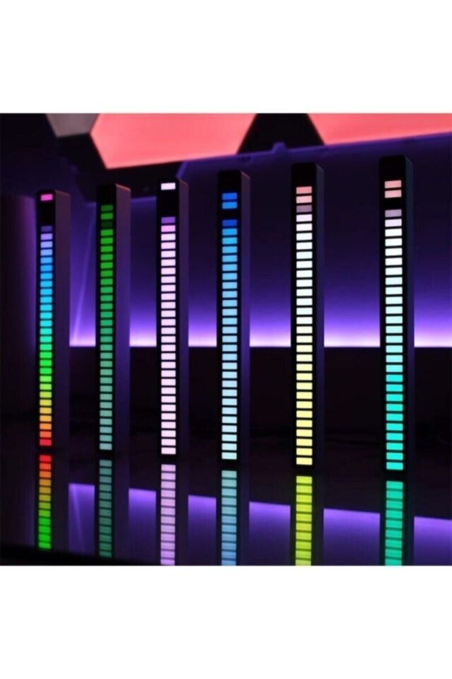 Rgb Çubuk Sese Duyarlı Ekolayzer (şarjlı-taşınabilir) Sese Duyarlı Ekolayzer