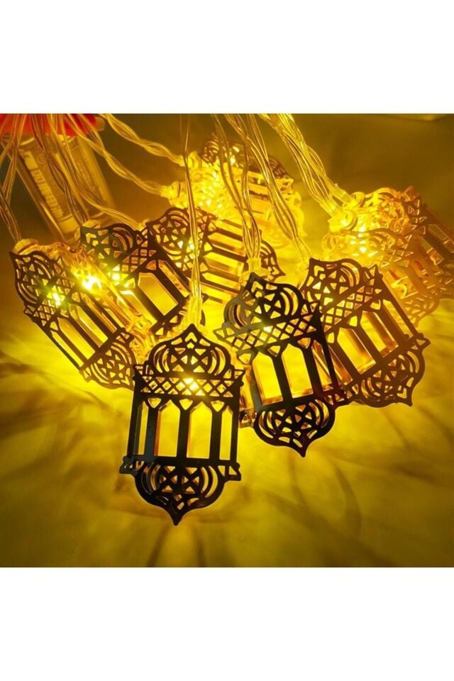 Ramazan Kandili 2 Pilli Led 2 Metre Süsleme Dekor Işık
