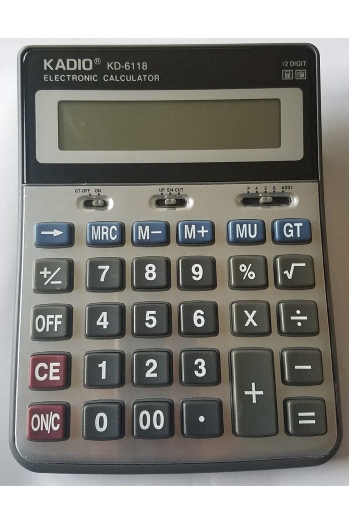 Haneli Büyük Boy Hesap Makinesi Kadio Kd  6118 12
