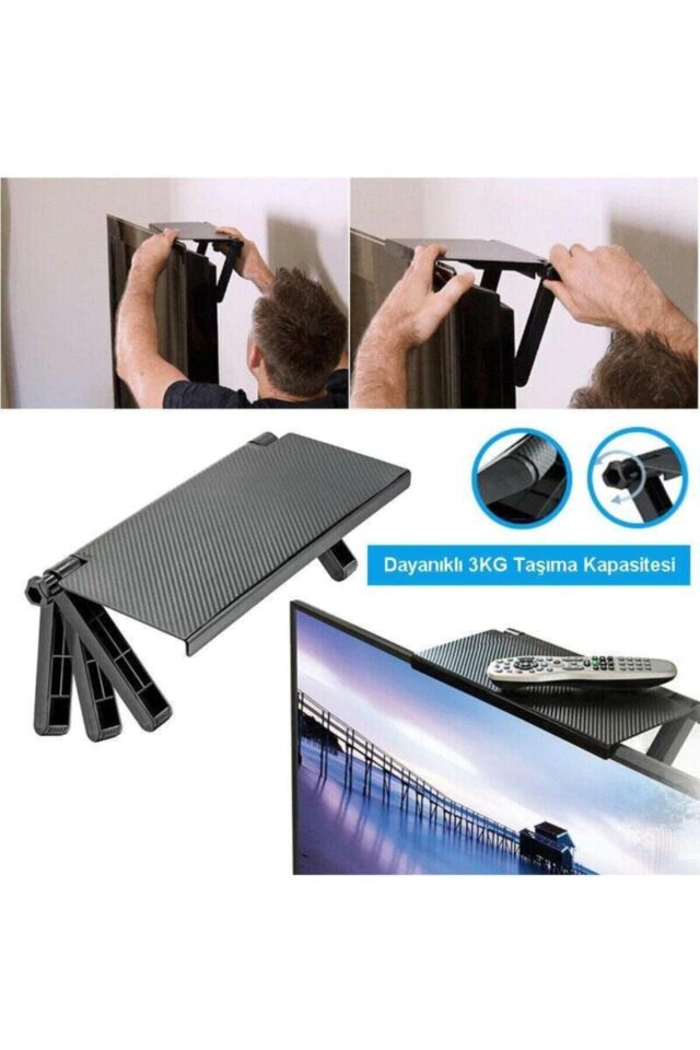 Portatif Led Lcd Tv Monitör Üstü Toplayıcı Stand Raf Aparat