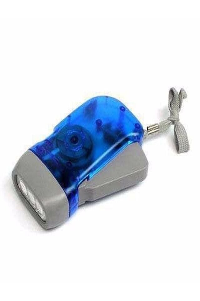 Deprem Feneri 2 Adet Pilsiz Fener Kendinden Şarj Edilen Dinamolu Fener 2 Adet Led Işık Deprem Feneri