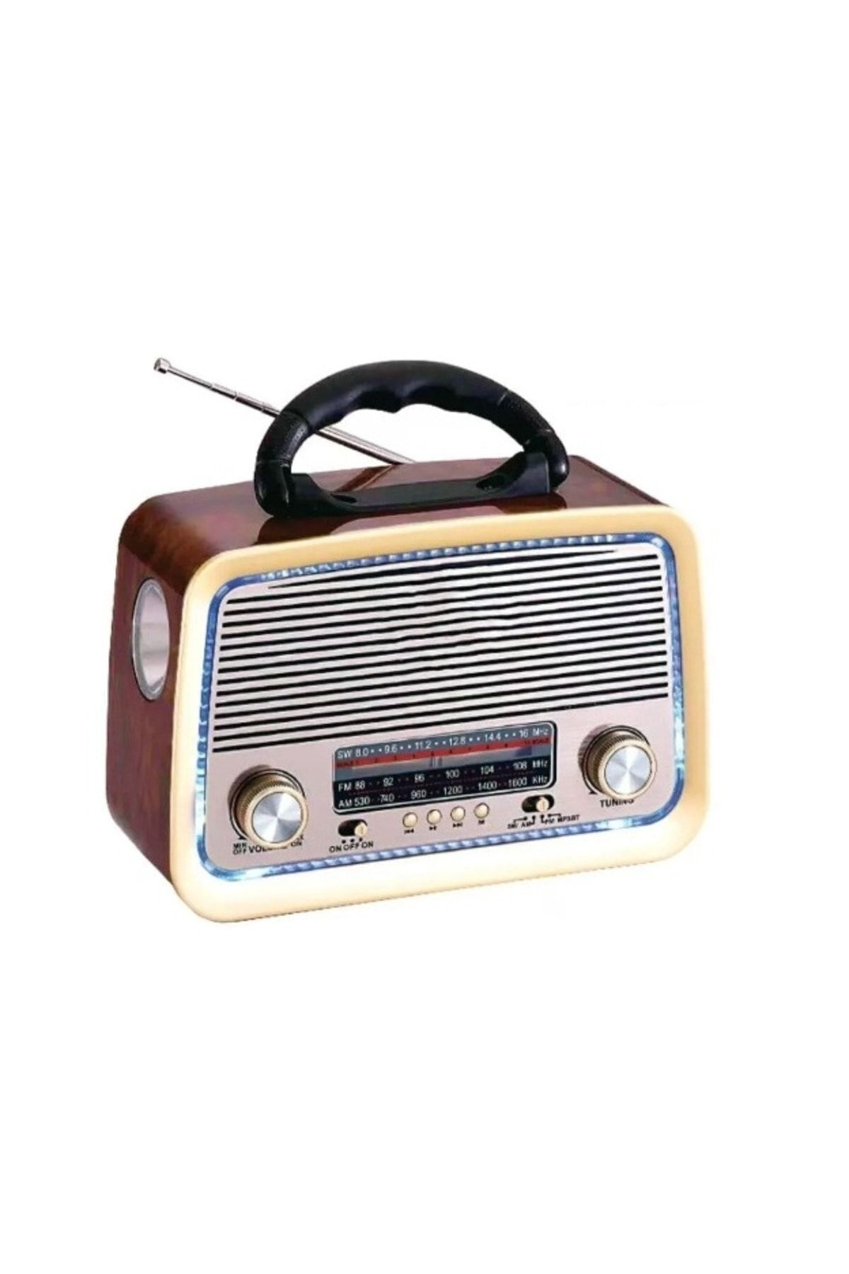 NOSTALJi radyo 301 Eskitme Nostalji Tasarımlı Bluetoothlu Nostalji Radyo Fm-sd Kart