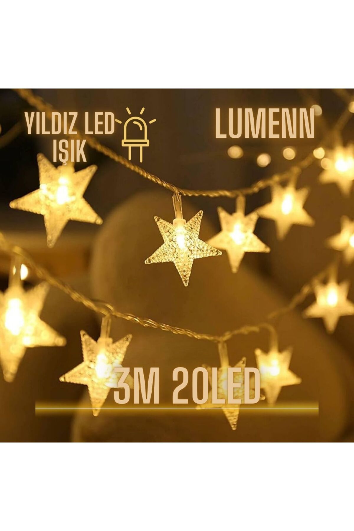 Yıldız Peri Led Işık 3 mt