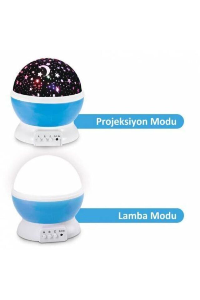 Star Master Dönen Projeksiyon Işıklı Yıldızlar Gece Lambası