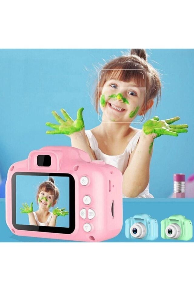 Mini 1080p Hd Kamera Çocuklar Için Dijital Fotoğraf Makinesi 2.0 Inç Ekran 720-1080p Karışık Renk