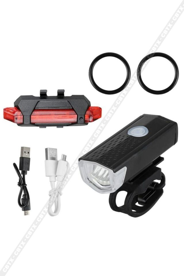 Usb Şarj Edilebilir Led Bisiklet Far Ön Işık Kuyruk Lambası