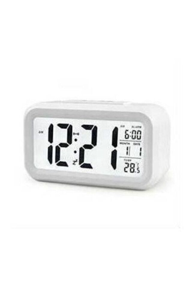 Fırsat Ürünü ! Karanlık Sensörlü Dijital Masa Saati Fotoselli