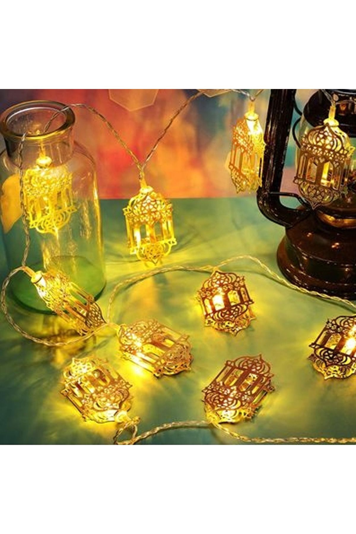 Ramazan Temalı Pilli Led Gün Işığı 2mt