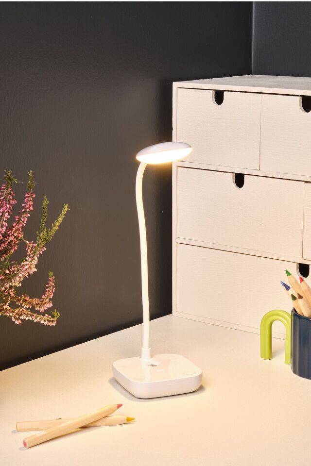 Şarjlı Masa Lambası Dokunmatik Led 3 Kademeli Okuma Işığı Mini Masa Lambası Model 1961