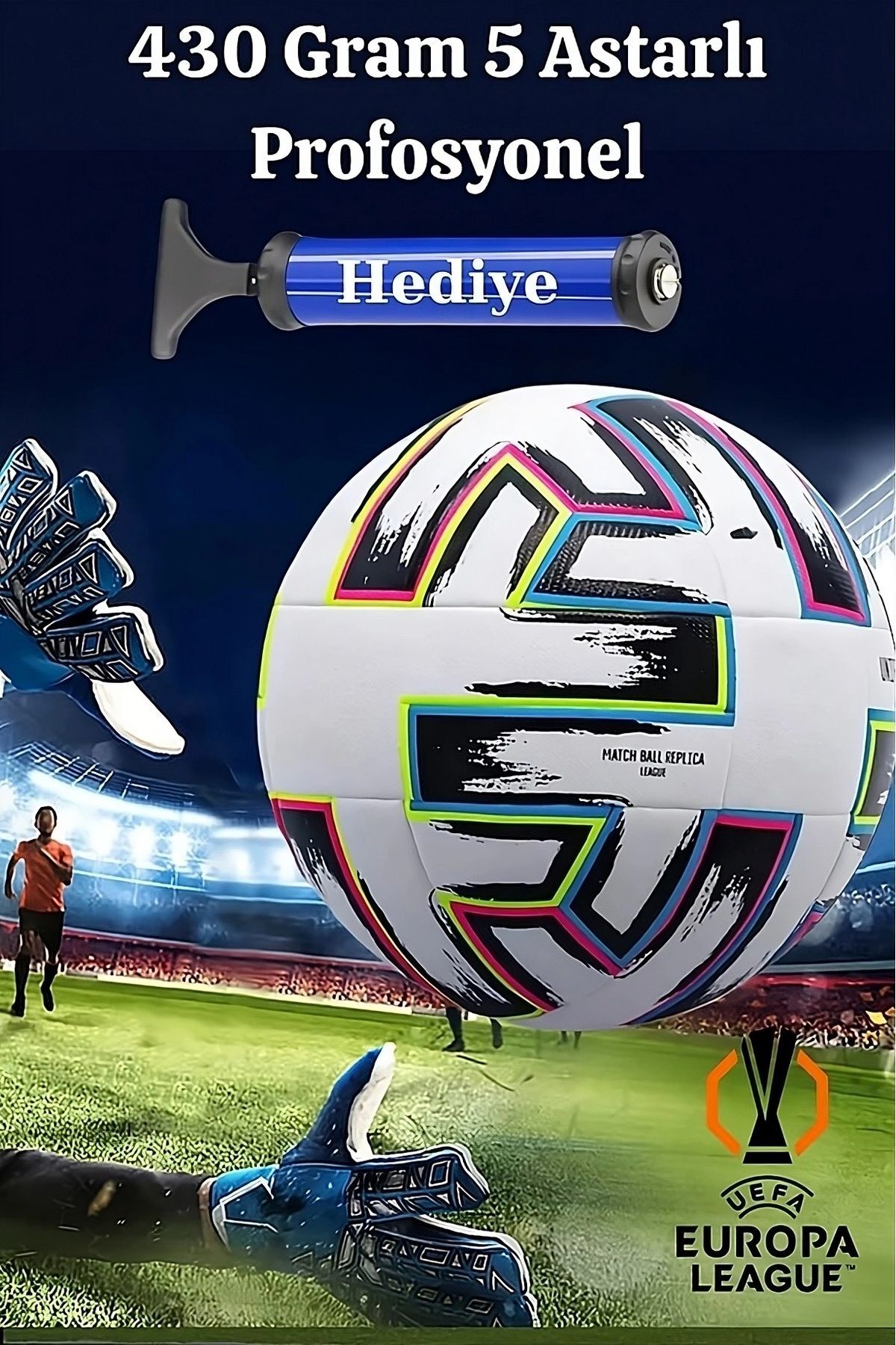 Profosyonel Futbol Topu Halı Saha Çim Saha Sporcu Top Dünya Kupası Katar Şampiyonlar Ligi Pompa
