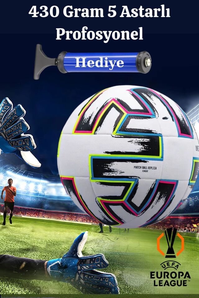 Profosyonel Futbol Topu Halı Saha Çim Saha Sporcu Top Dünya Kupası Katar Şampiyonlar Ligi Pompa