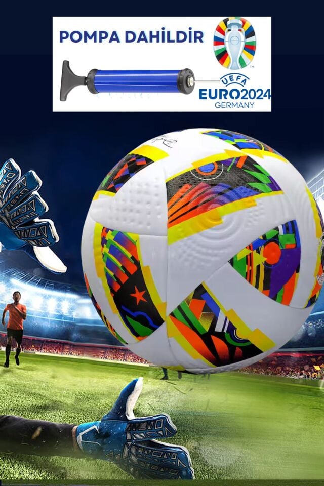 Profosyonel Futbol Topu Halı Saha Çim Saha Sporcu Top Pompa Katar Dünya Kupası 415 gram Uefa 2025