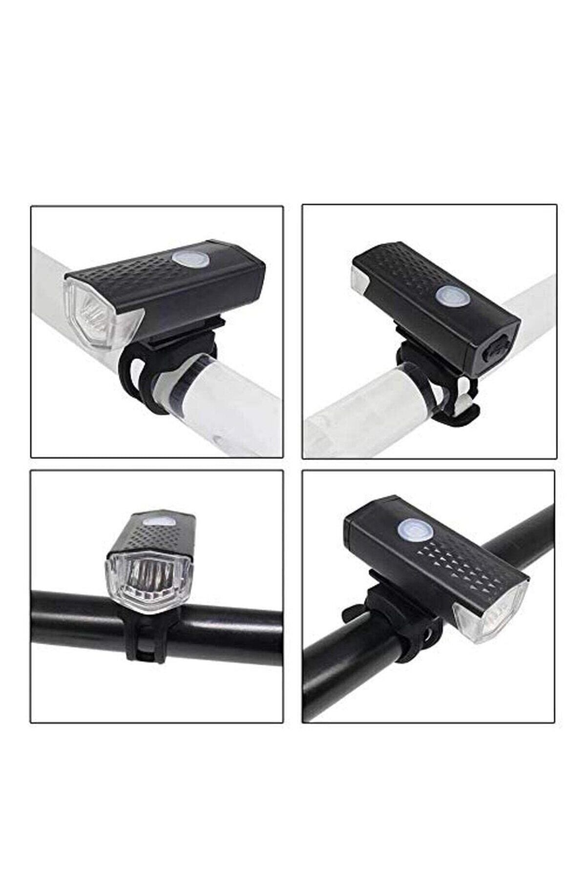 Su Geçirmez Usb Şarj Led Bisiklet Scooter Ön Far Lamba Işık Bisiklet Far BL-04